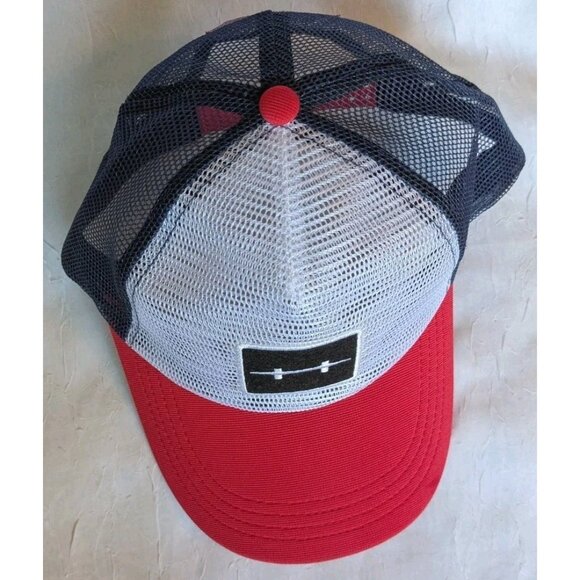 Hatch Outdoors Trucker Hat Adjustable Cap Mesh Baseball Red White Blue Dad Gift - Picture 10 of 15